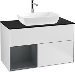 V&B Waschtischunterschrank Finion 100 in Weiß lackiert, B/T/H: 100 x 50,1 x 50,1 cm - Bild 1