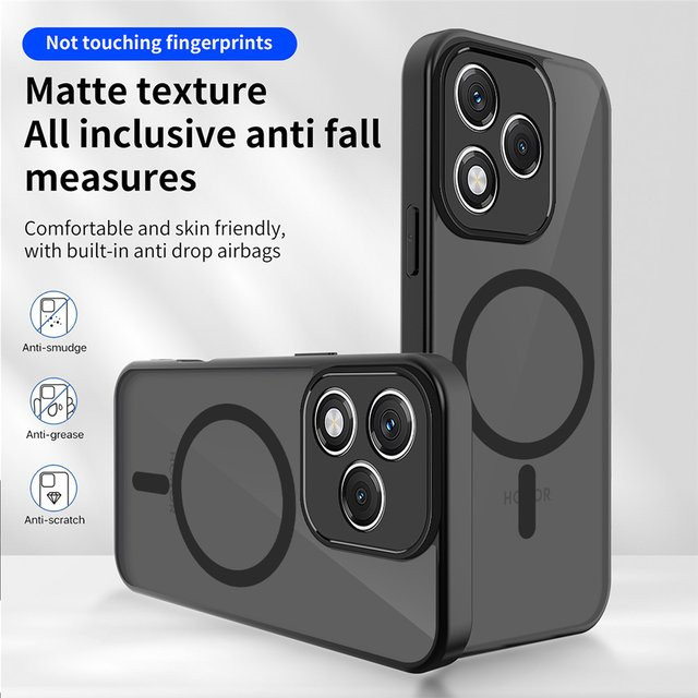 Stoßfeste Handyhülle für Honor Magic 7 8 Lite und Honor X-Serie in Schwarz aus PC und TPU - Bild 1