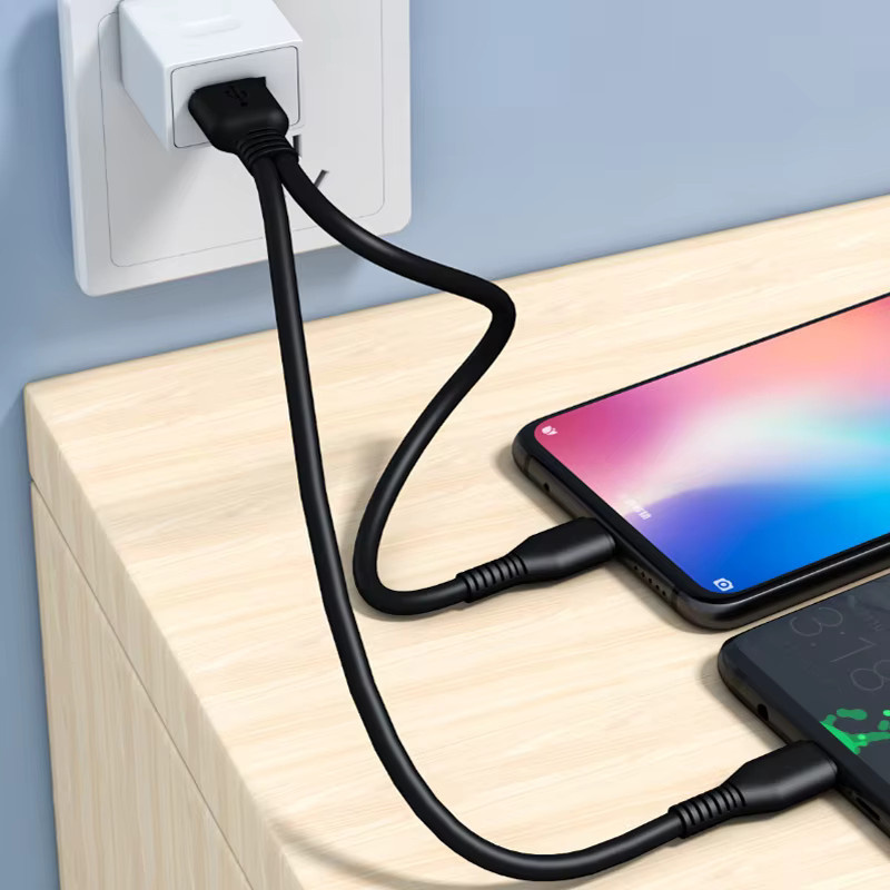 JCD 2-in-1 USB Typ-C und Micro-USB Schnellladekabel in Schwarz - Bild 4