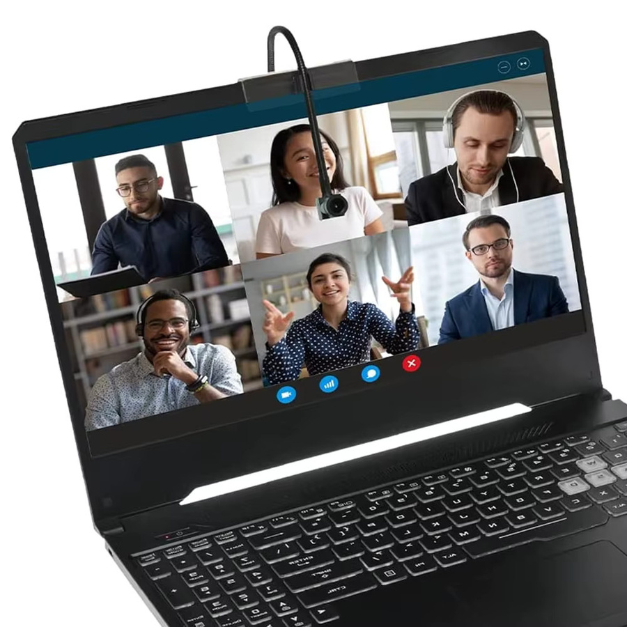 HQCAM 4K UHD Webcam mit Autofokus und Zoom, Schwarz, USB-C und Micro-USB Anschluss - Bild 2