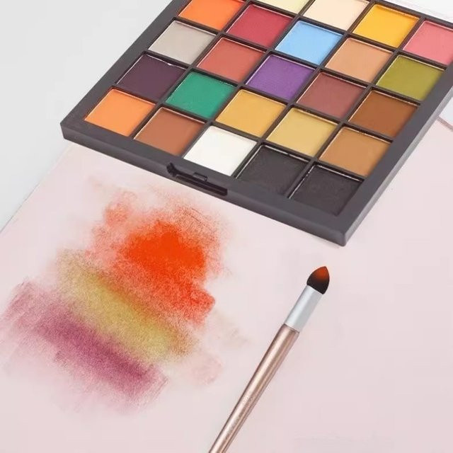 Emenne Künstlerpastellpulver in 24 Farben, wasserlösliches Pastellset für Skizzen und Zeichnungen, Mehrfarbig - Bild 1