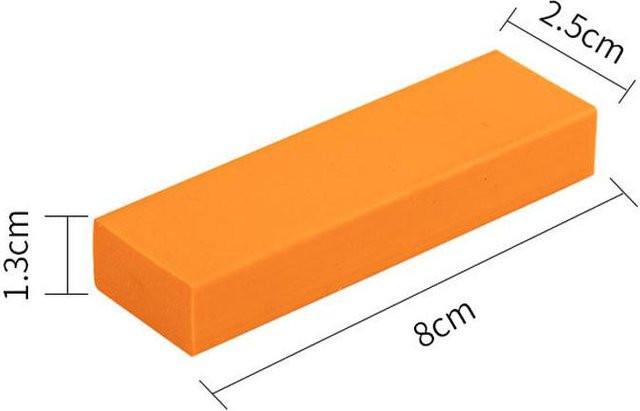 NATAWA Edelstahl-Fleckenradierer in Orange für Küchenarmaturen und Badezimmer zur Kalk- und Rostentfernung - Bild 1