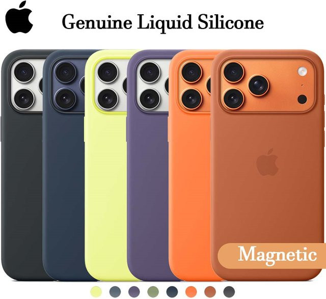 Apple MagSafe Weiche Silikon-Handyhülle für iPhone 17, 16 und 15 Pro Max in Purple/Multicolour - Bild 1