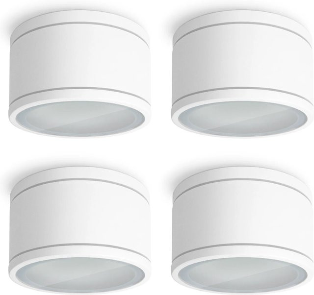 SSC-LUXon Celi-WX LED Aufbauspot 4er Set, Weiß, IP44, GX53 Fassung, Aluminium, Rund - Bild 1