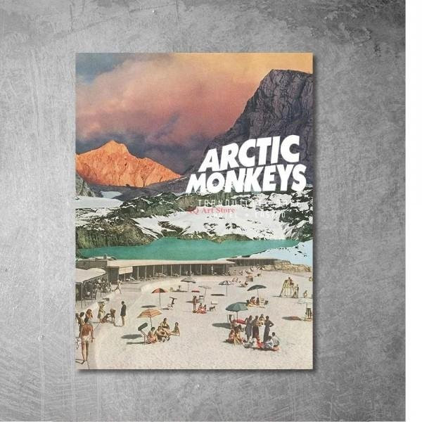 Arctic Monkeys Musikalbum-Poster AM Favourite Worst Nightmare als Leinwandbild in Mehrfarbig, Breite: 50 cm, Höhe: 70 cm - Bild 1