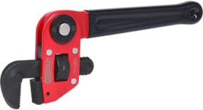 KS Tools Einhand-Rohrzange 1.1/2" mit verstellbarem Kopf in Rot aus Aluminium - Bild 1