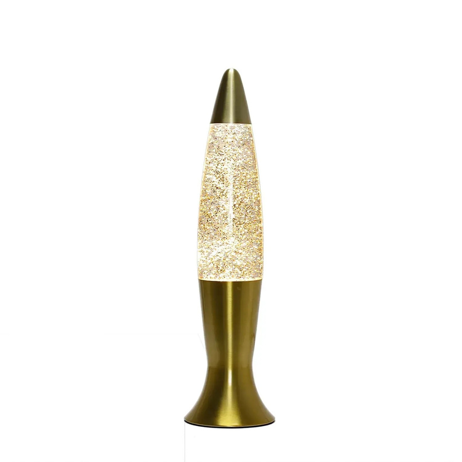 EASYLIGHT Lavalampe Roxy in Gold mit Glitter und inklusive Leuchtmittel, Höhe: 40 cm - Bild 2