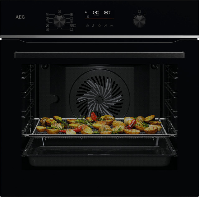 AEG SenseCook Serie 6000 Einbaubackofen TS6PB53ZAB in Schwarz - Bild 1