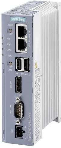 Siemens Industrie PC 6ES7647-0BB00-1YA2 in Grau mit Ethernet/LAN, DisplayPort, USB-C und eMMC Speicher - Bild 1