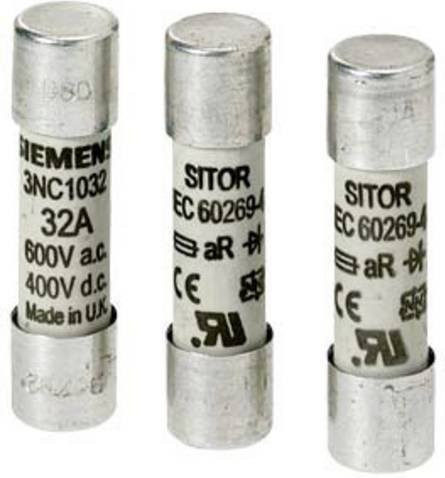 Siemens Zylindersicherungseinsatz 32A 690V Silber 10 Stück - Bild 1