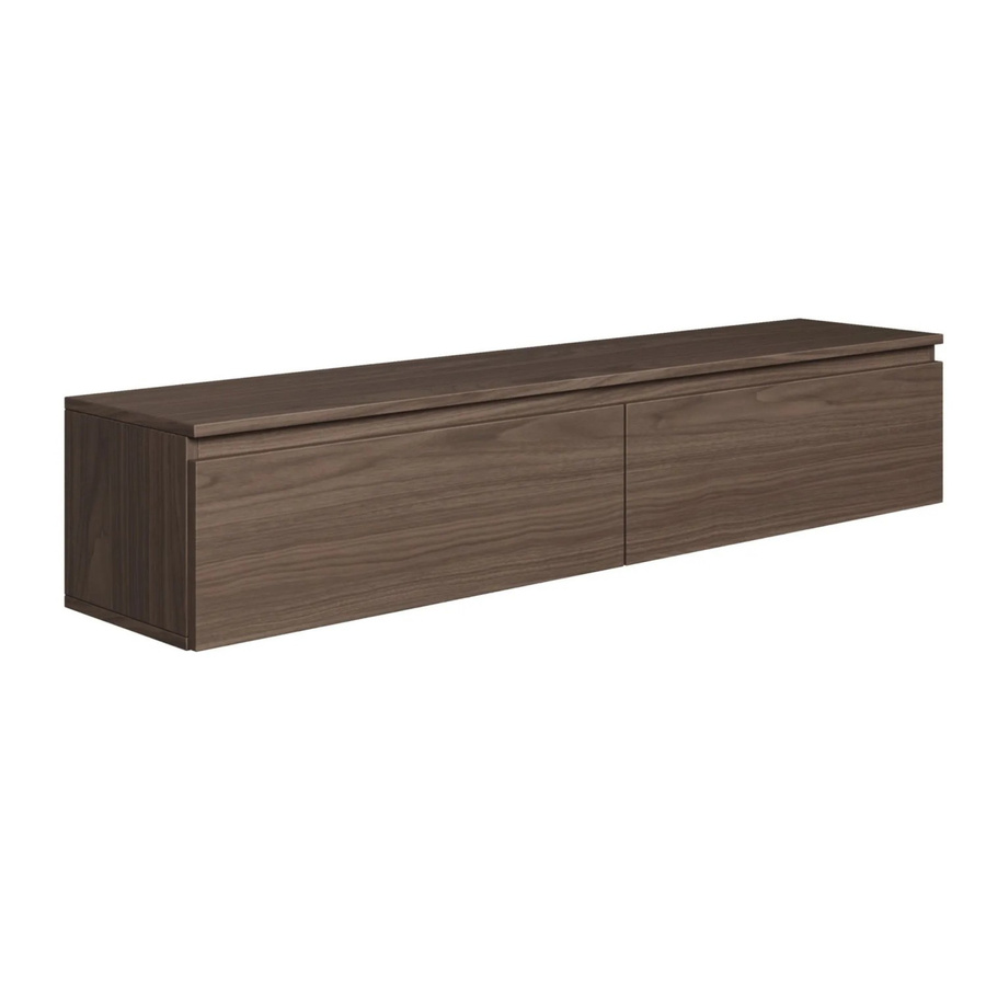 Selsey TV-Hängeboard Bemmi in Holzoptik Nussbaum Dunkel, Breite: 150 cm, Höhe: 28,4 cm, Tiefe: 31,8 cm - Bild 2