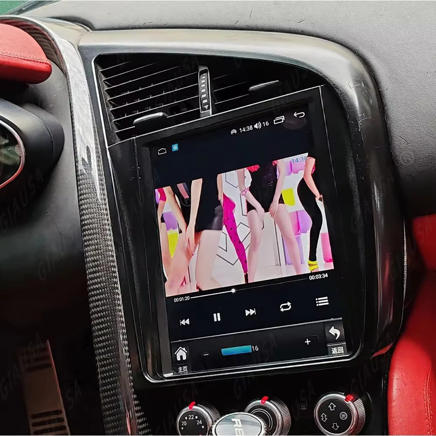 YANFU HF Android Autoradio mit Touchscreen, Wireless CarPlay, GPS und Bluetooth für Audi R8 2007-2014, Schwarz - Bild 3