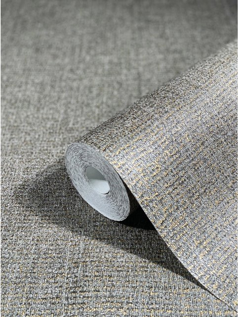 Marburg Vliestapete Natural Opulence Glanz in Grau-Silber mit abstraktem Naturdesign und FSC-Zertifizierung - Bild 1