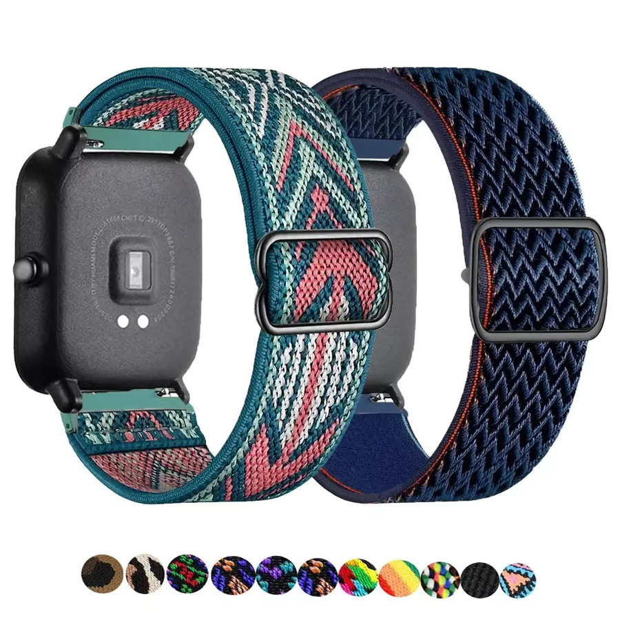 Uhrenarmband Nylon-Gummiband, Bunt, Unisex, 20mm, 22mm - Bild 2