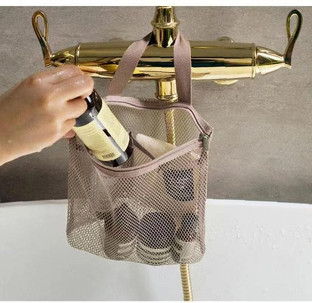 Suppleis Mesh-Reiseaufbewahrung und Kosmetiktasche in Pink, B/H/T: 23,0 x 20,0 cm - Bild 1