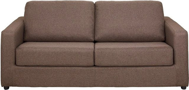 Vente-unique Schlafsofa Doneto in Braun mit Stoffbezug, Breite: 194 cm - Bild 1