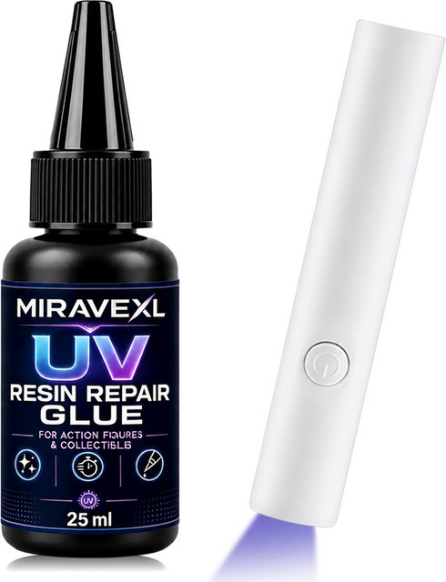 MIRAVEXL UV-Epoxidharz-Kleber für DIY Schmuckherstellung und Handwerk, transparent, 25 g - Bild 1
