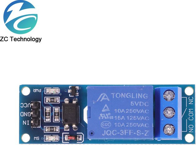 1-Kanal 5V Relaismodul mit optokoppler Isolation und hohem Trigger für MCU-Erweiterung, Blau - Bild 1