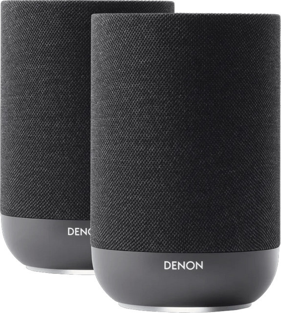 Denon Home 200 Aktiv Lautsprecher Set Schwarz Doppelpack mit Wi-Fi - Bild 1