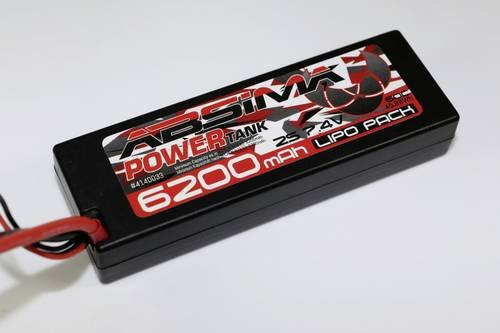 Absima Modellbau-Akkupack LiPo 7.4V 6200 mAh 60 C Hardcase mit T-Stecker für 1/10 Modelle - Bild 1