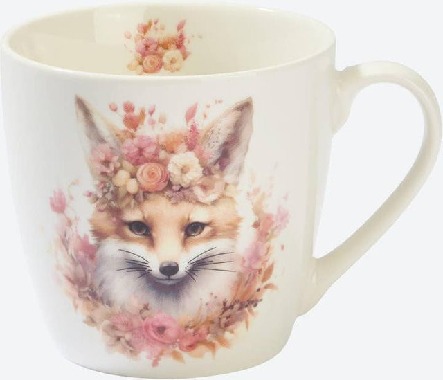 NKD XXL Kaffeebecher aus Keramik und Bone China in Weiß, 480 ml - Bild 1