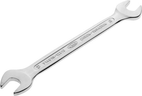 Vigour Doppel-Maulschlüssel Silber Schlüsselweite 12 mm und 13 mm - Bild 1