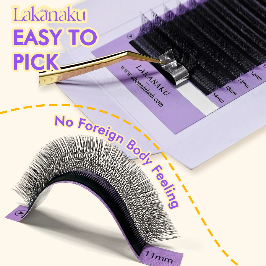 LAKANAKU Wimpern, Technologie-Fasern mit scharfen Spitzen - Bild 4