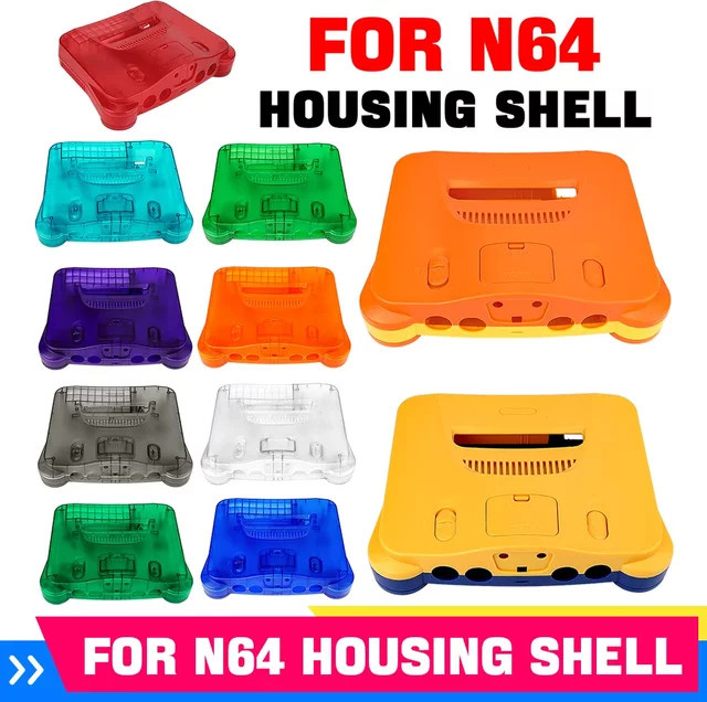 HeroAngel Ersatz Gehäuse für N64 Retro-Videospielkonsole in Orange und 10 weiteren Farben - Bild 1