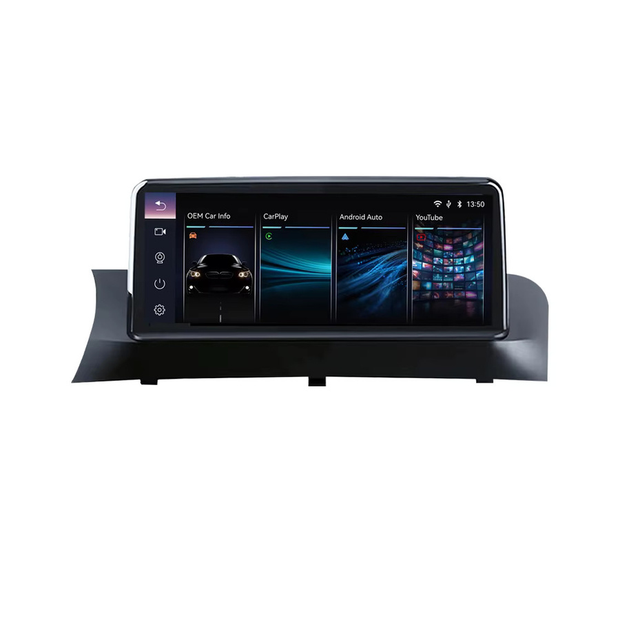 BONROAD Kabelloses Carplay Android Auto Autoradio mit 10,25 Zoll Multimedia-Touchscreen, GPS-Navigation, YouTube und Mirrorlink für BMW X3 X4 F25 F26, Schwarz - Bild 3