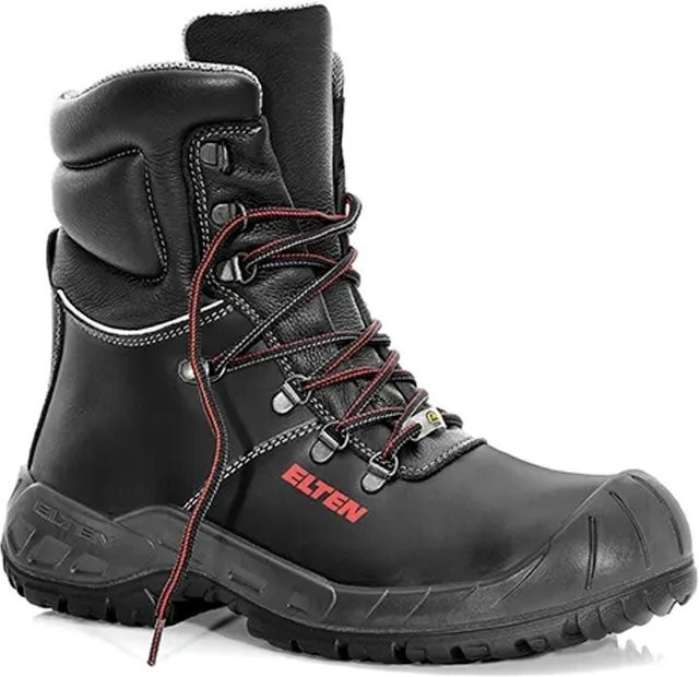 Elten Sicherheitsschnürstiefel Renzo S High ESD S3 Hi aus Rindleder in Schwarz Gr. 44 - Bild 1