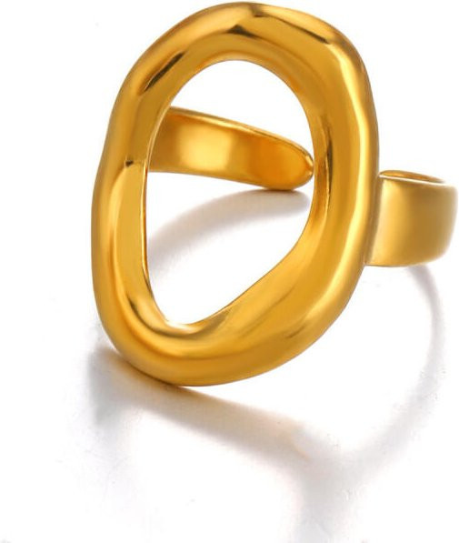 sharelucky Ring Edelstahl, Goldfarben, Damen - Bild 1