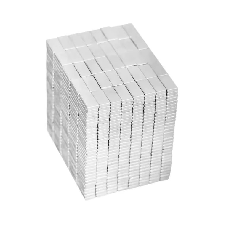Kleine Blockmagnete in Silber für Kühlschrank, Büro und DIY-Projekte - Bild 2