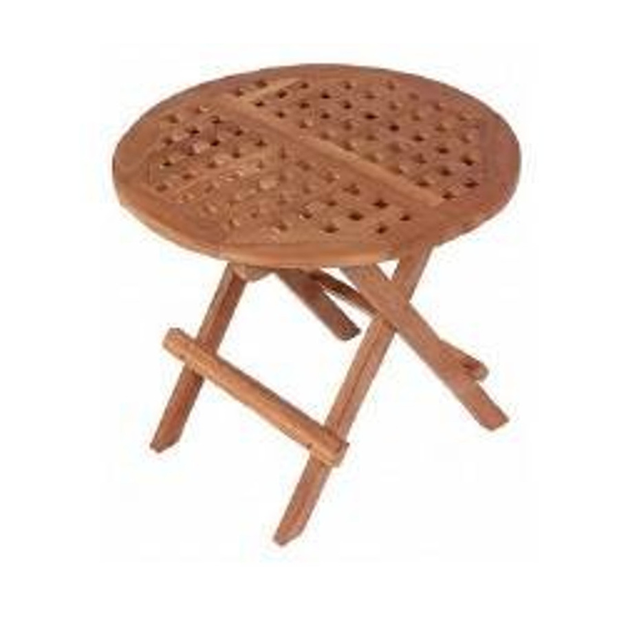 deVries Beistelltisch Woodie aus Teakholz in Braun, quadratisch, B/T/H: 50 x 50 x 50 cm - Bild 2