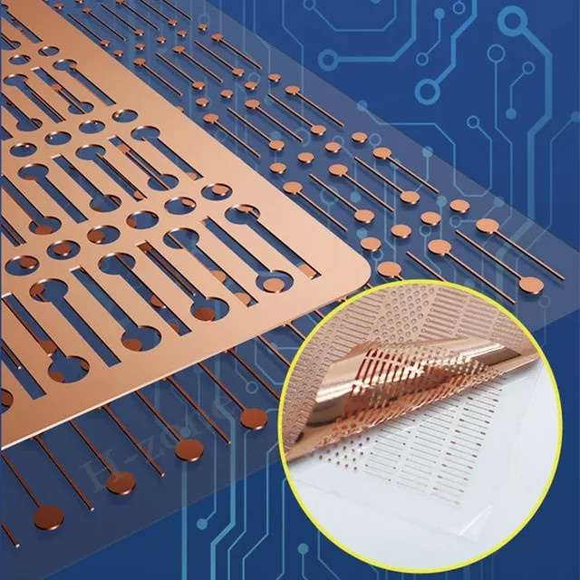 B&R IC-08A Lötplatte in Gold für schnelle Punktreparaturen und Telefon-Schweißplatten mit verschiedenen Lötpad-Größen - Bild 1