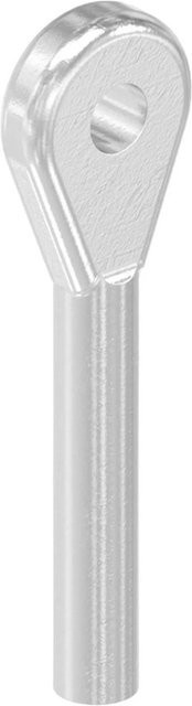 FeNau Augenende aus Edelstahl V4A in Silber mit Innengewinde M5, B/T/H: 180 x 180 x 140 mm - Bild 1