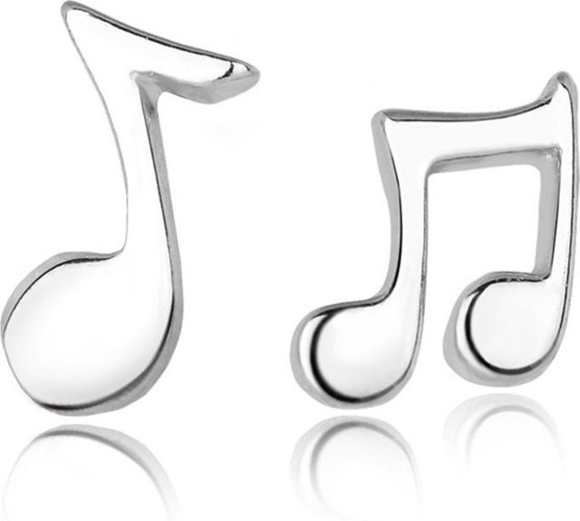 Lucky Star Jewelry Ohrstecker, Silber, Noten, Damen - Bild 1
