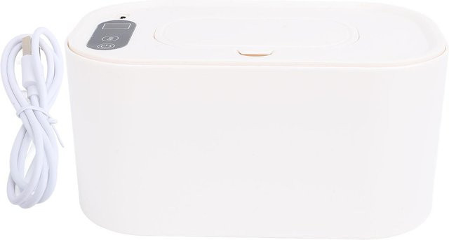 OutsideWorld Feuchttuchwärmer in Weiß mit 4 Temperaturstufen, USB-betrieben und tragbar - Bild 1