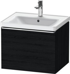 Duravit Waschtischunterschrank D-Neo wandhängend in Eiche matt, B/T/H: 58,4 x 45,2 x 44,0 cm - Bild 1