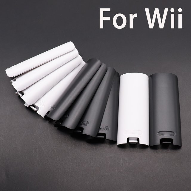 Nintendo Ersatz-Batterieabdeckung für Wii-Fernbedienung und Wii-Gamepad, Farbe: Weiß, 5/10 Stück - Bild 1
