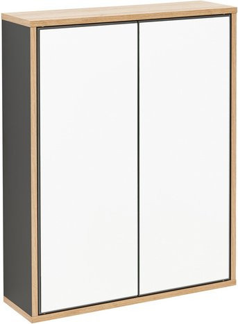 Fackelmann Spiegelschrank FINN in Anthrazit mit 2 Türen und Soft-Close-Funktion, B/H/T: 60 x 75 x 20,3 cm - Bild 1