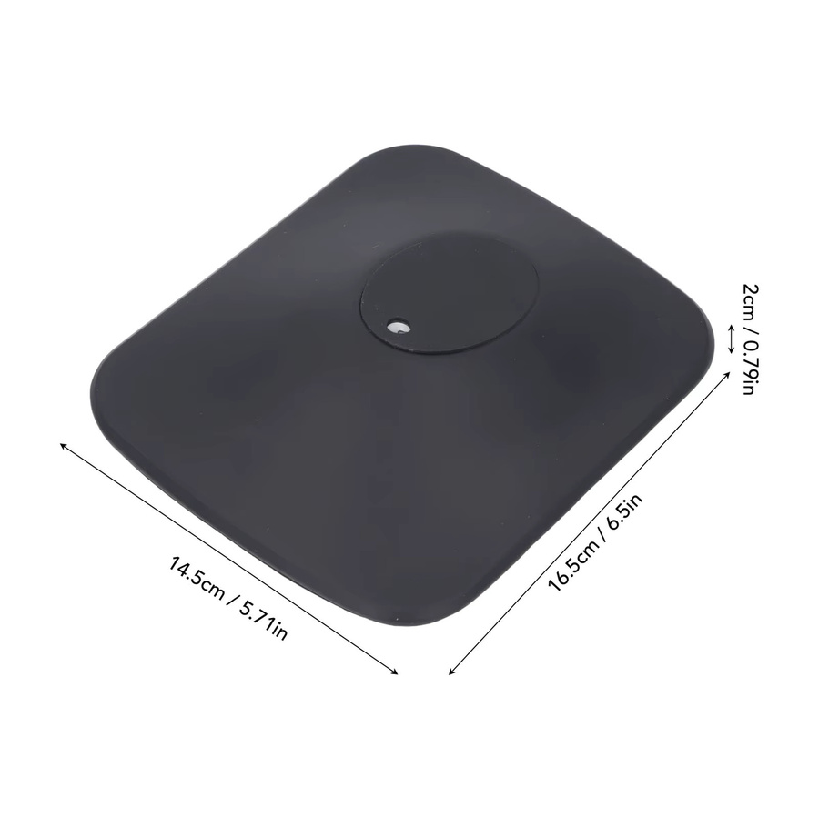 Rutschfester Lautsprecherständer aus Metall in Schwarz zur Vibrationsreduzierung als Tischhalterung für KEF LSX II HiFi-Lautsprecher - Bild 3
