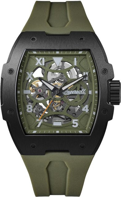 Ingersoll Herrenuhr Automatik, Edelstahl, 45 mm, Grün, 5 ATM - Bild 1