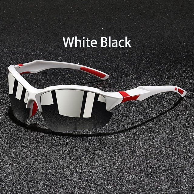 Yiran toy Sportsonnenbrille, Halbrahmen, rechteckig, weiß, Herren - Bild 1