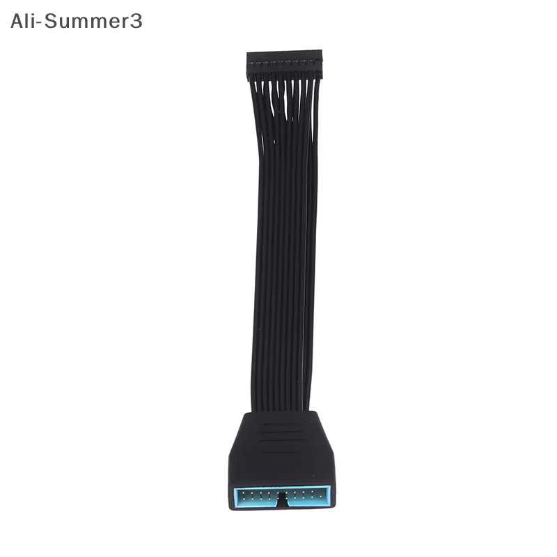 USB 3.0 Internes Verlängerungs-Header-Adapterkabel für Motherboard, 19/20-polig, Schwarz, Länge: 15 cm - Bild 3