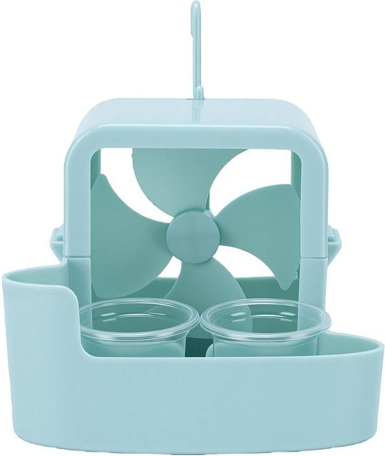Igeteck Hängende Eis-Kühlbox für Ventilator mit 4 Eisbechern in Grün Weiß Blau - Bild 1