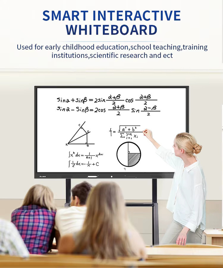 Interaktives Smartboard All-in-One Elektronisches Whiteboard mit 20-Punkt-Touchscreen in Schwarz - Bild 4