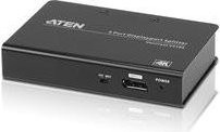 ATEN VanCryst VS192 DisplayPort-Splitter für Video und Audio in Schwarz mit 4K UHD Auflösung - Bild 1