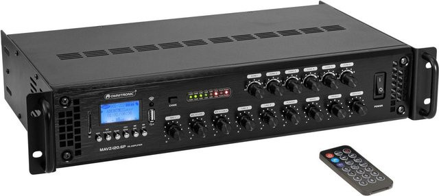 Omnitronic MAVZ-120.6P ELA-Mischverstärker 120W 6-Zonen Schwarz - Bild 1