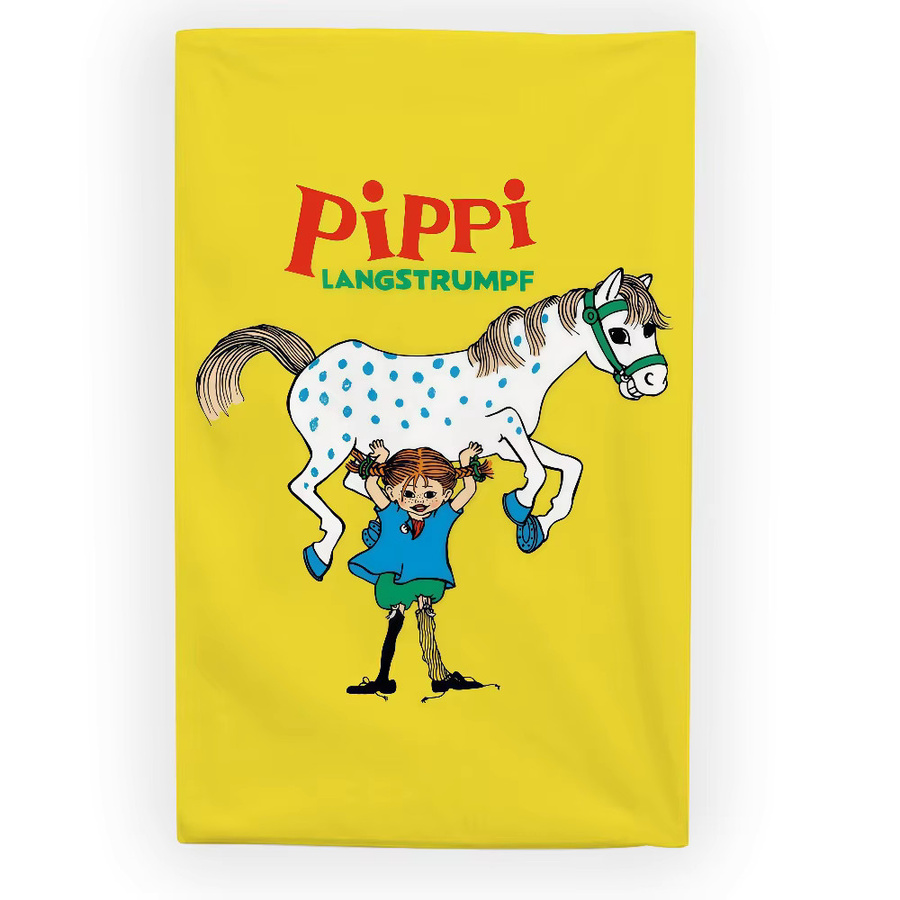Warner Bros. Pippi Langstrumpf Kunstdruck Flagge für Kinderzimmer und Wohnzimmer, Mehrfarbig, B: 60,0 cm, H: 40,0 cm - Bild 4