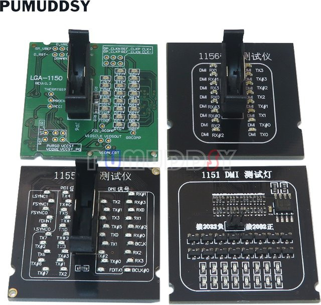 DNIGEF CPU Sockel Tester Dummy mit LED Anzeige für LGA 1150 1151 1155 1156 - Bild 1